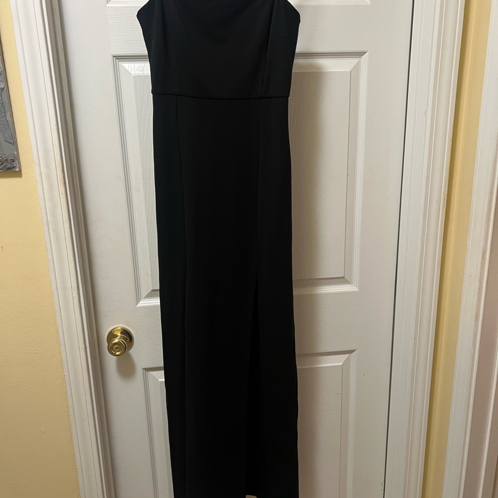 NBD Elegant Black Strapless Dress